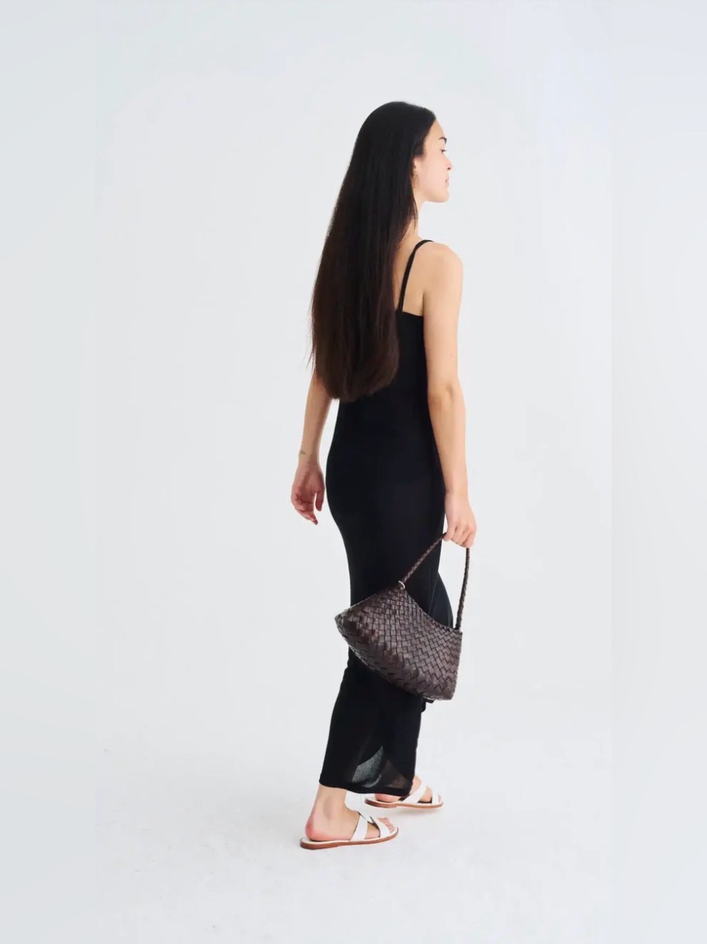 Dragon Diffusion Rosanna Leather Suede Shoulder Bag. Dark Brown. - Picture 8 of 16